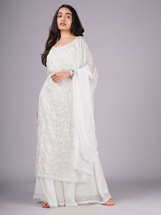 Ramya Off white suit set