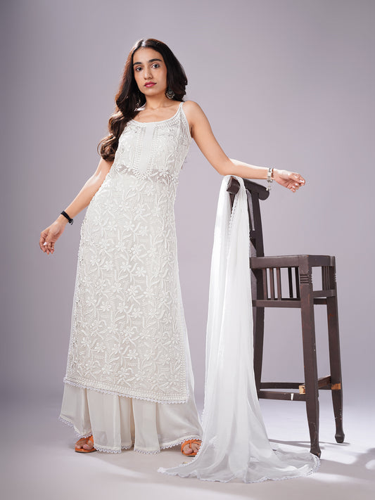 Ramya Off white suit set