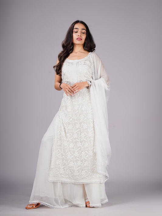 Ramya Off white suit set