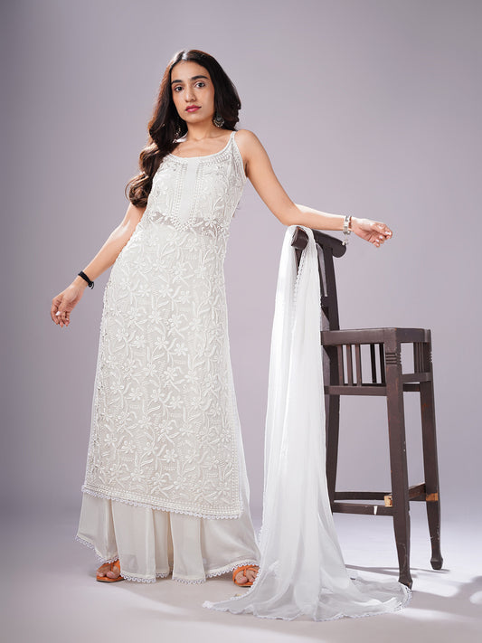 Ramya Off white suit set