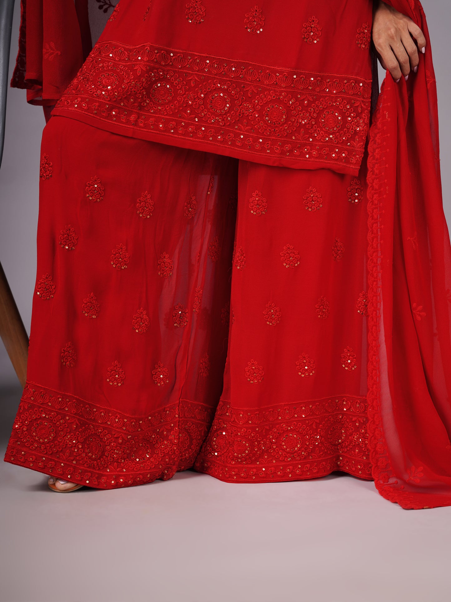 Ruhanika red Suit Set