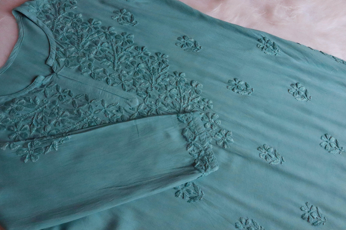 Ulfat Sage Green 2 piece Rayon set