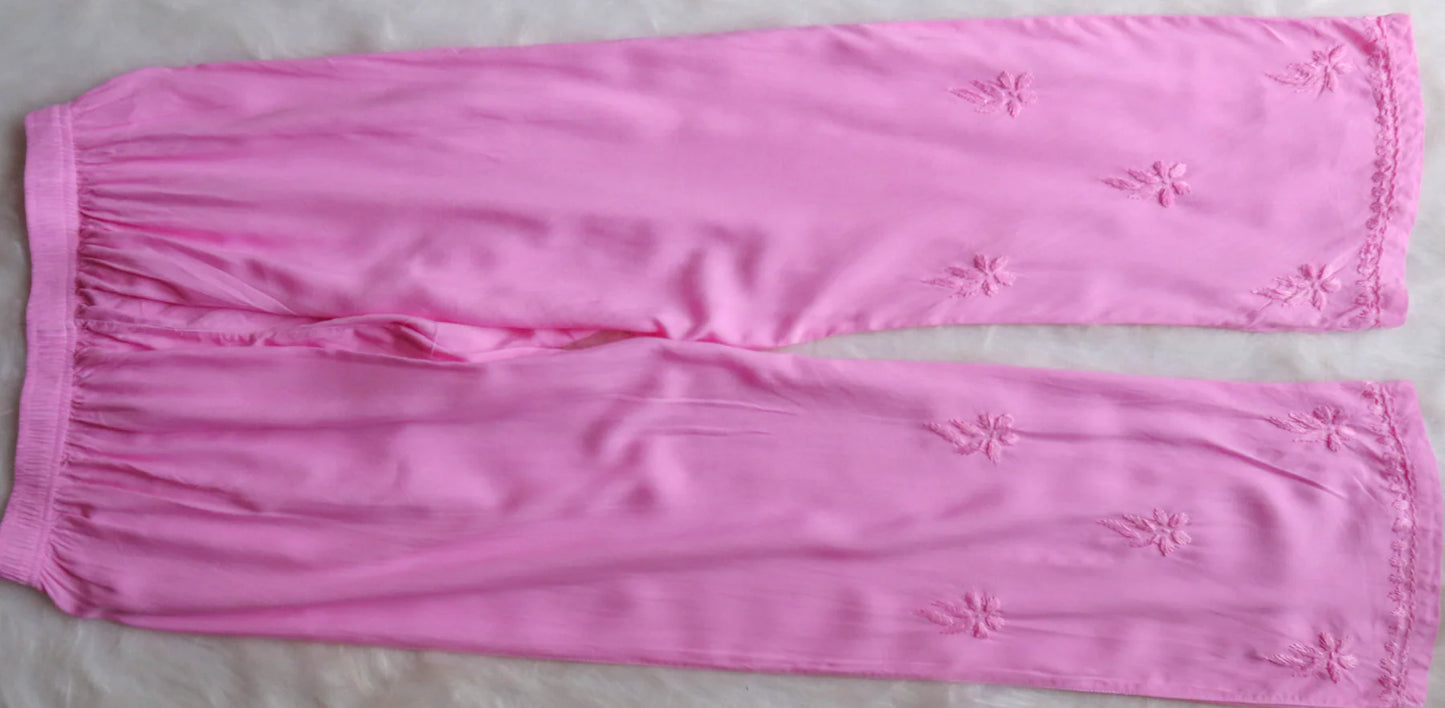 Falak baby pink noodle strap 3 piece suit set