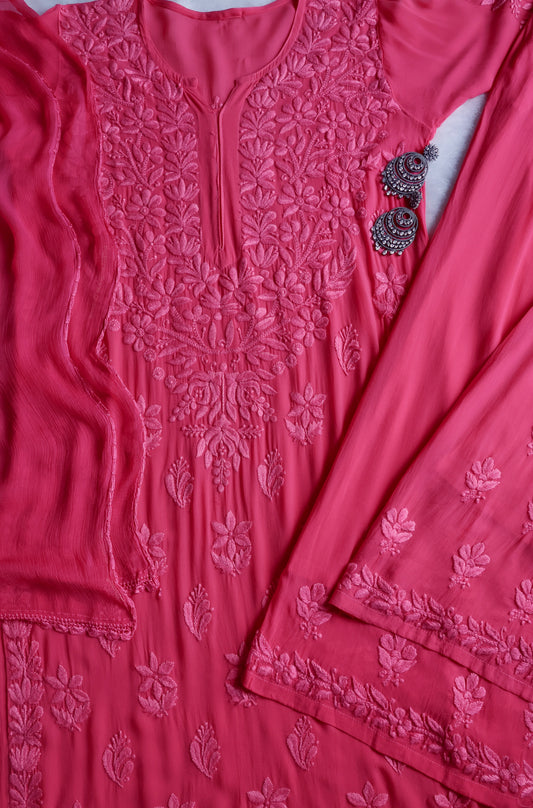 naaz Mauve Pink Viscose 3 Piece Set