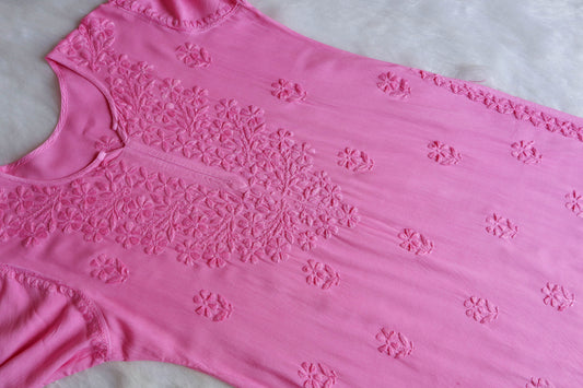 Ulfat Baby Pink 2 piece Rayon set