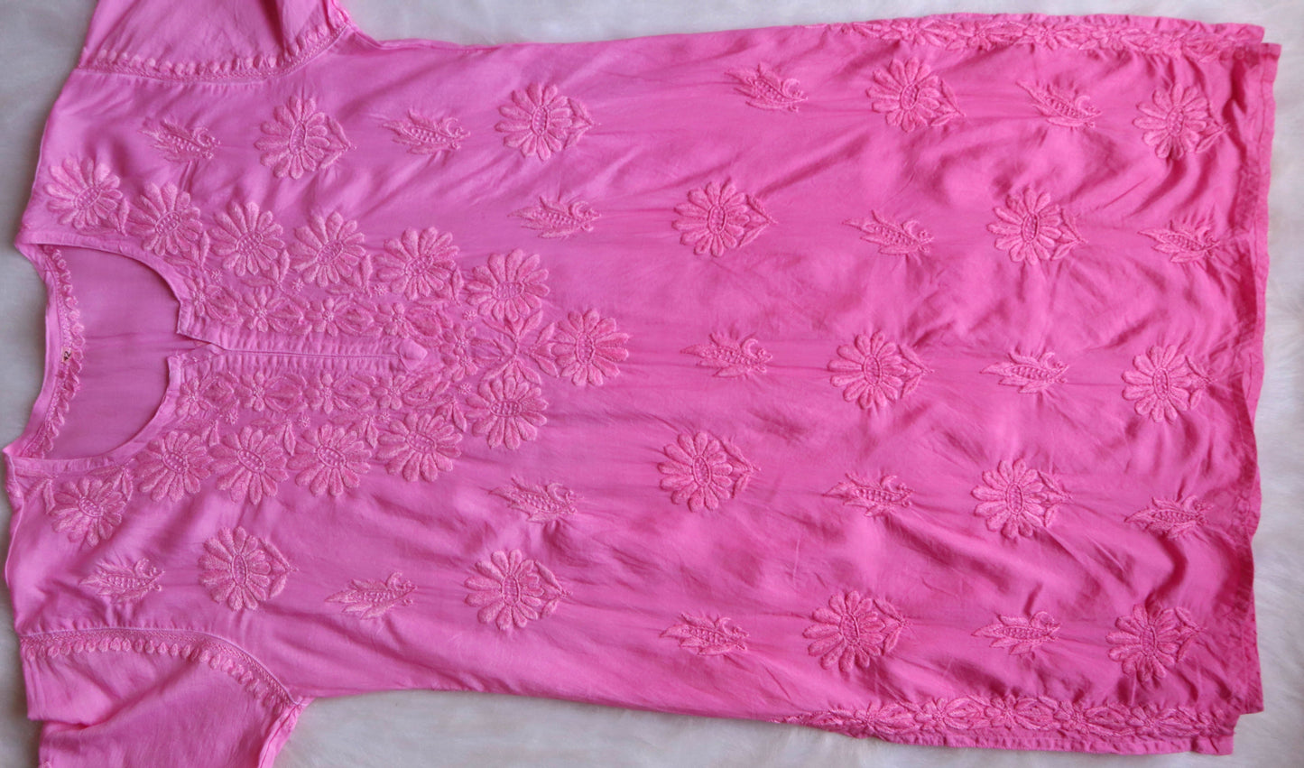 roohani baby pink rayon garara set