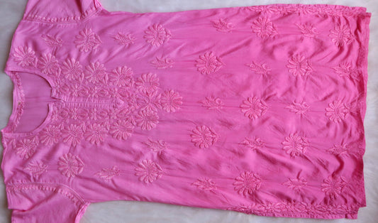 roohani baby pink rayon garara set