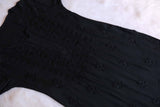 Nikhat black rayon long kurta