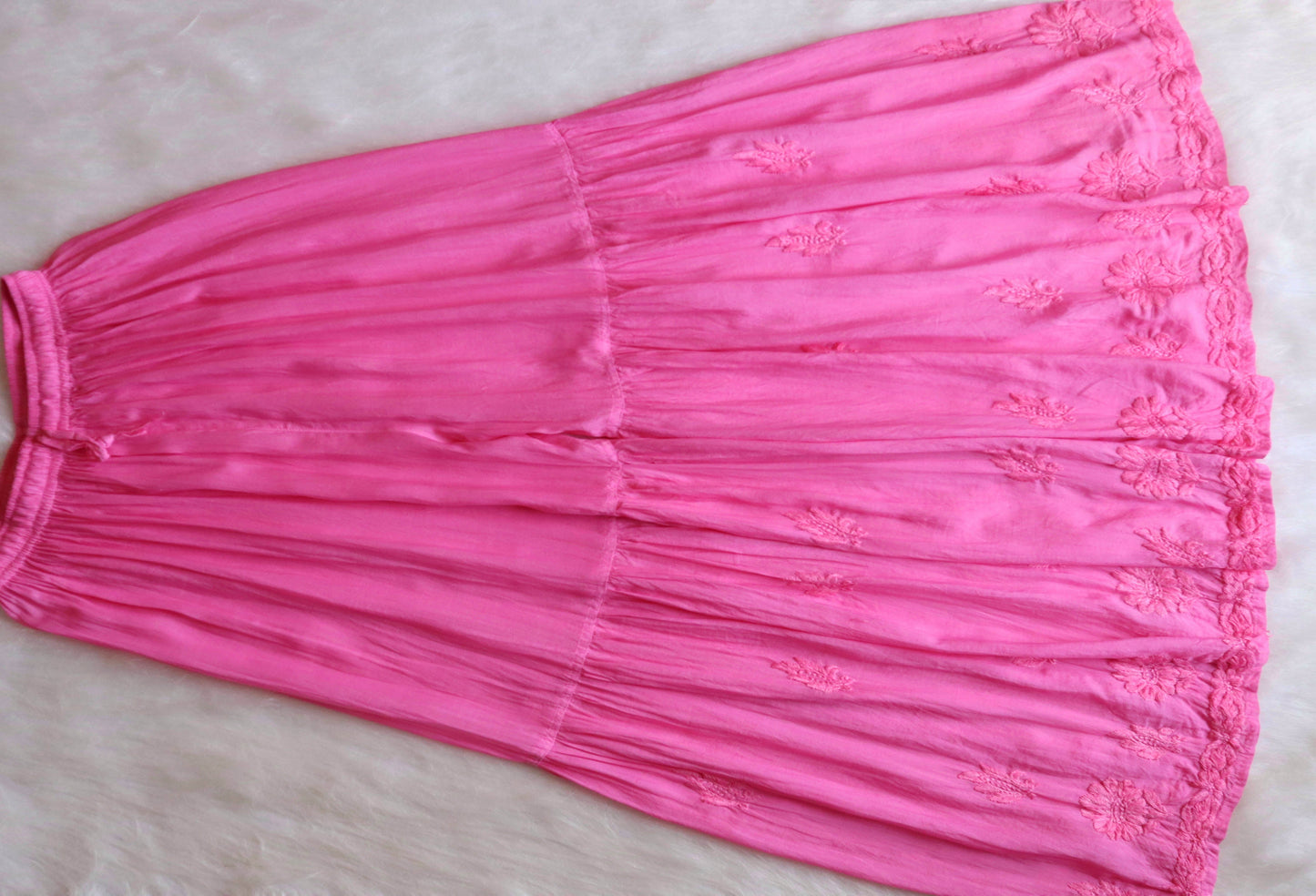 roohani baby pink rayon garara set