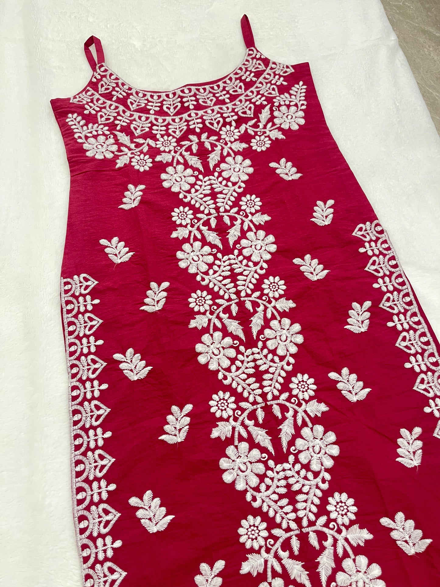 NAZAKAT Magenta Cotton Kurti