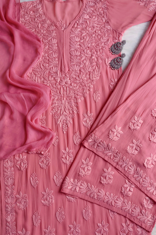 naaz Rose Brown Viscose 3 Piece Set