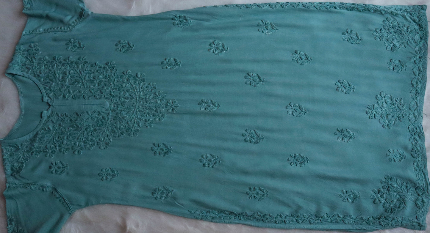 Ulfat Sage Green 2 piece Rayon set