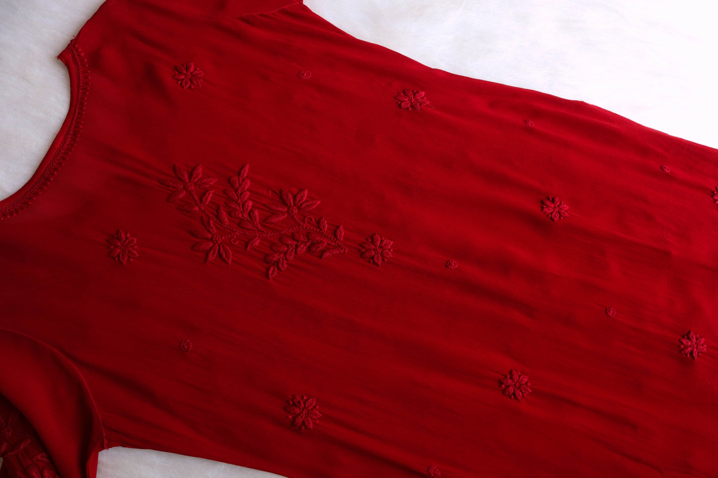 rivayat Maroon Viscose Georgette kurta