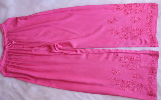 anora Baby Pink Rayon Kurta Pant set