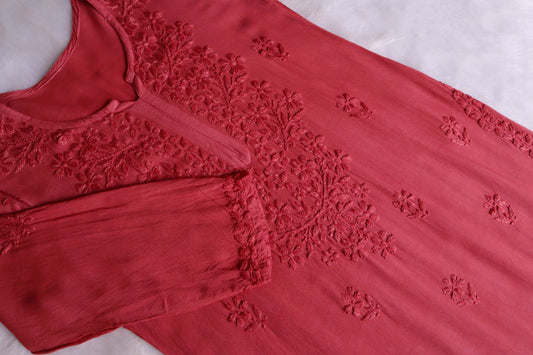 Ulfat Mauve Pink 2 piece Rayon set