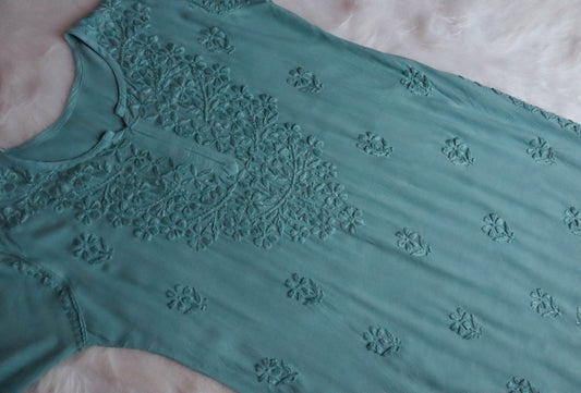 Ulfat Sage Green 2 piece Rayon set