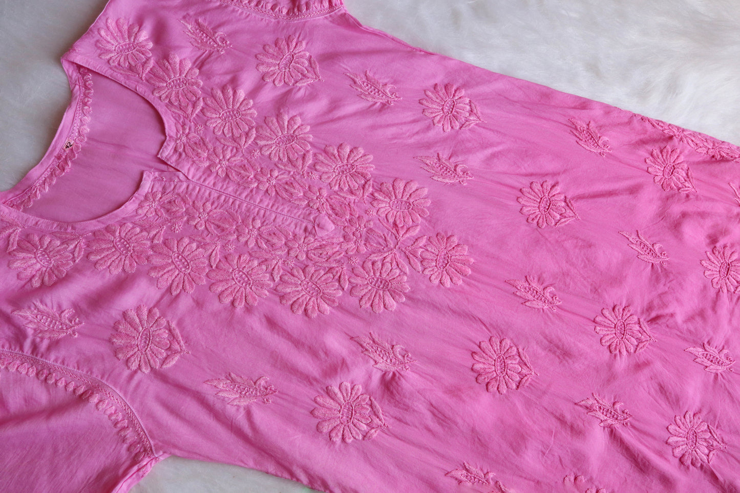 roohani baby pink rayon garara set