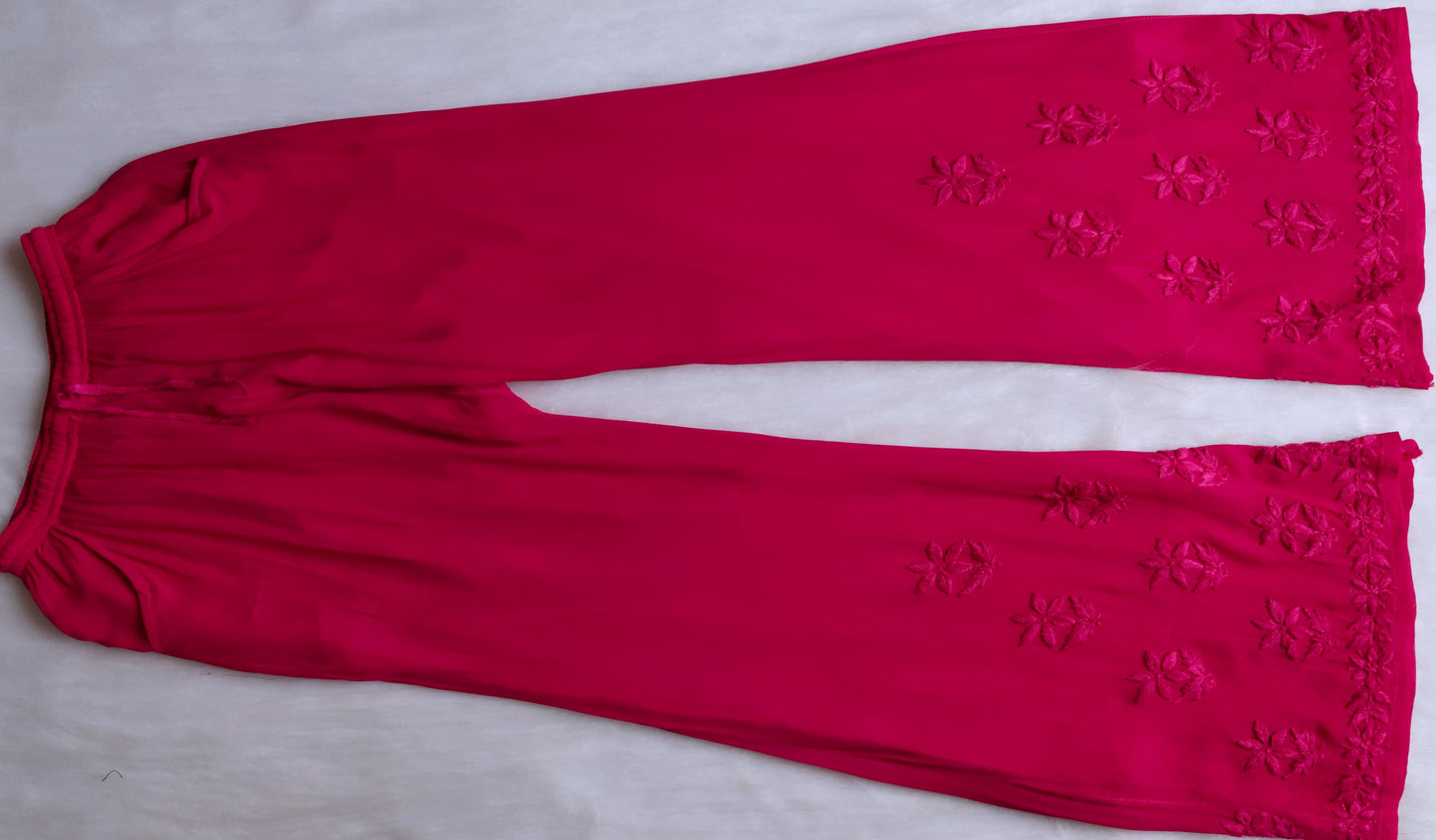 Nayaab Deep Pink Viscose Sleeveless Set