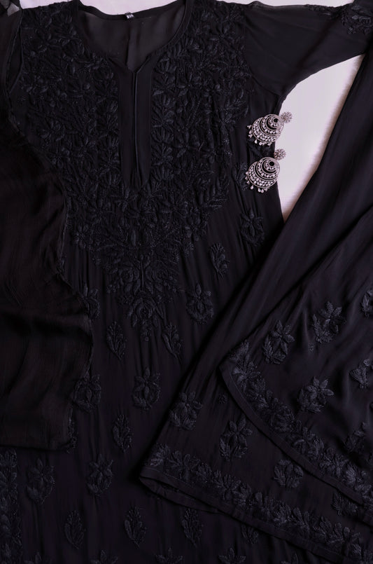 naaz Black Viscose 3 Piece Set