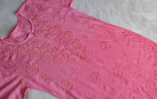 Roohani Rose Pink rayon Garara set