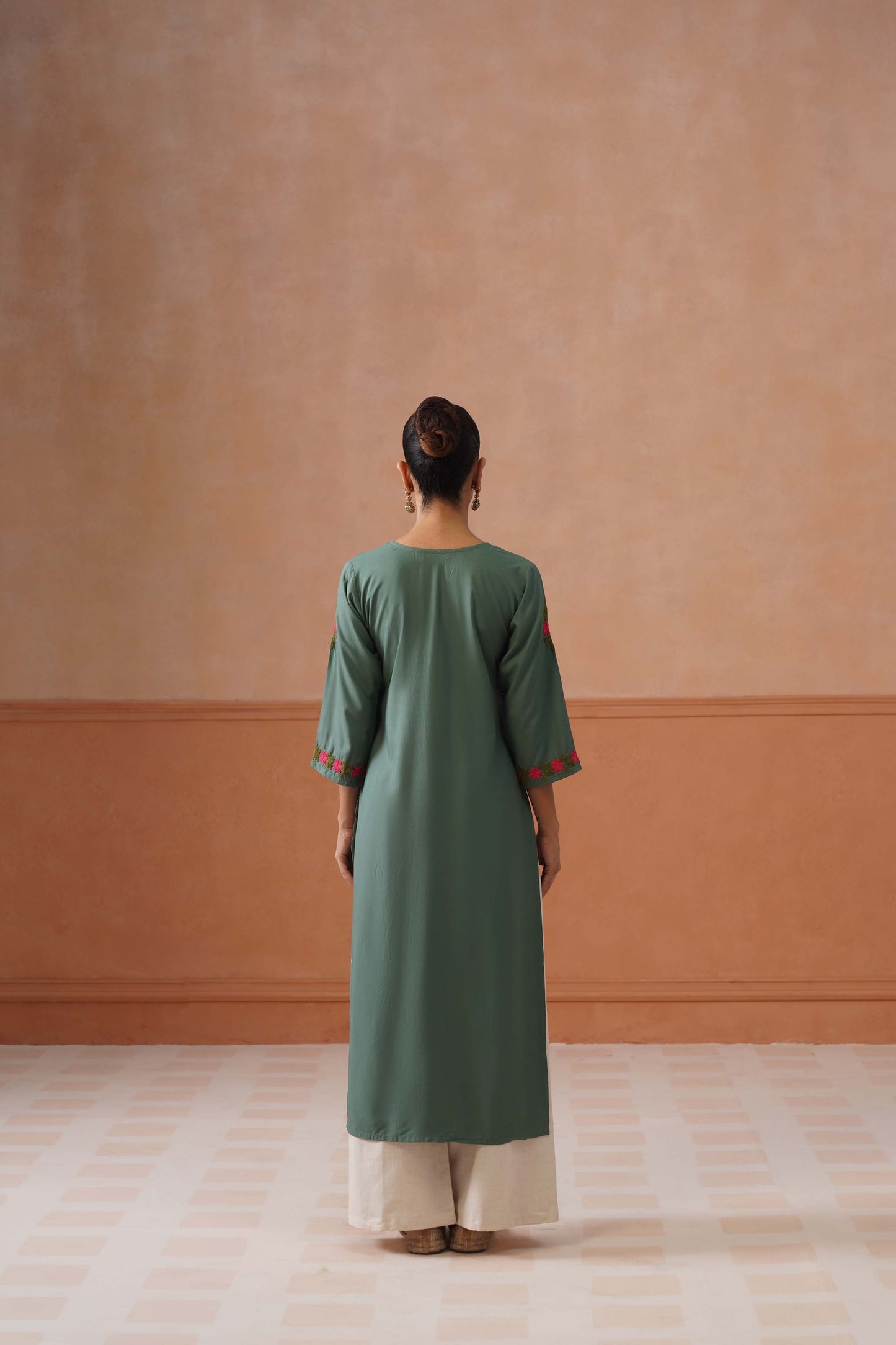 Ridhima Sage Green Long kurta