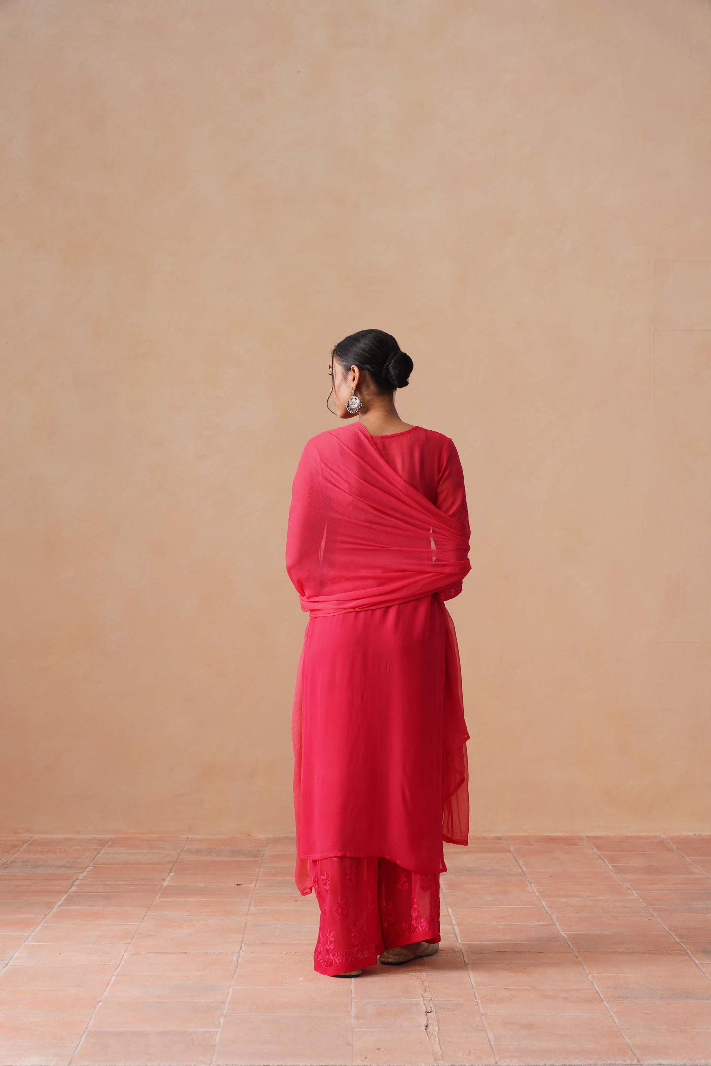 naaz Mauve Pink Viscose 3 Piece Set