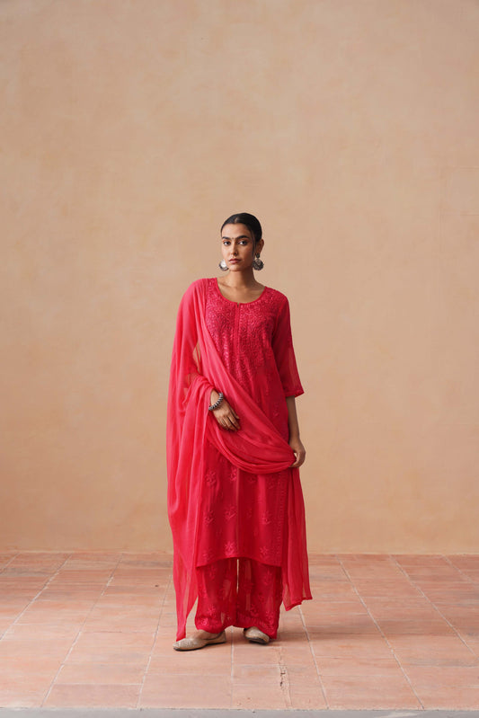 naaz Mauve Pink Viscose 3 Piece Set