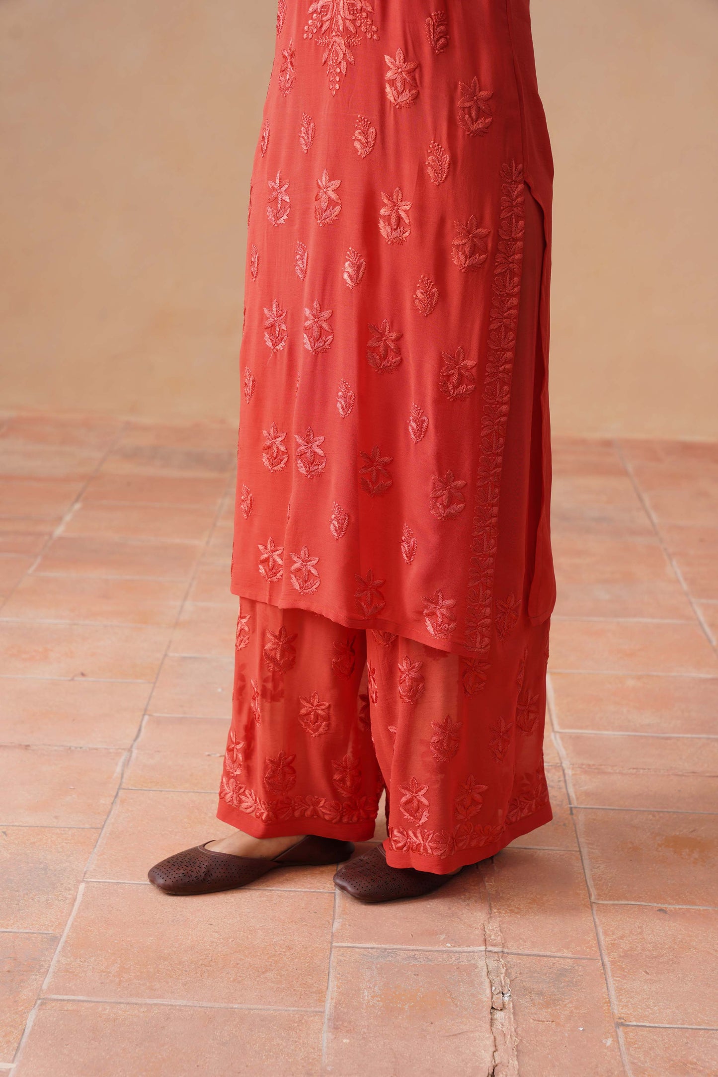 naaz Rose Brown Viscose 3 Piece Set