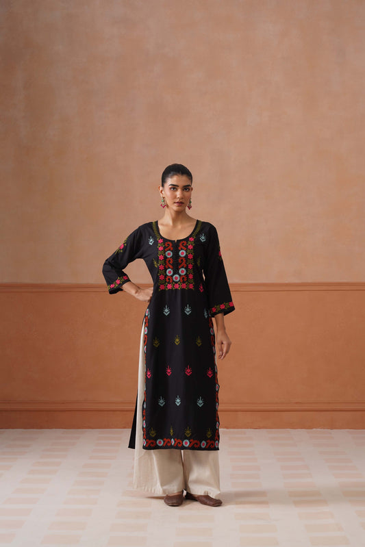 Ridhima Black Long kurta