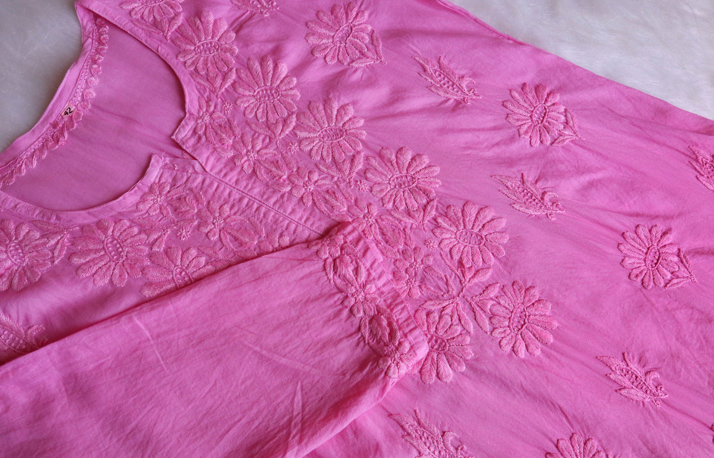 roohani baby pink rayon garara set