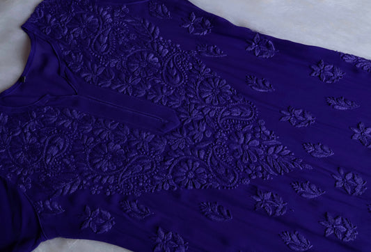 naaz Deep Purple Viscose 3 Piece Set