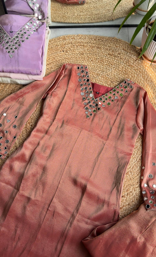 Suhana mirror work dress