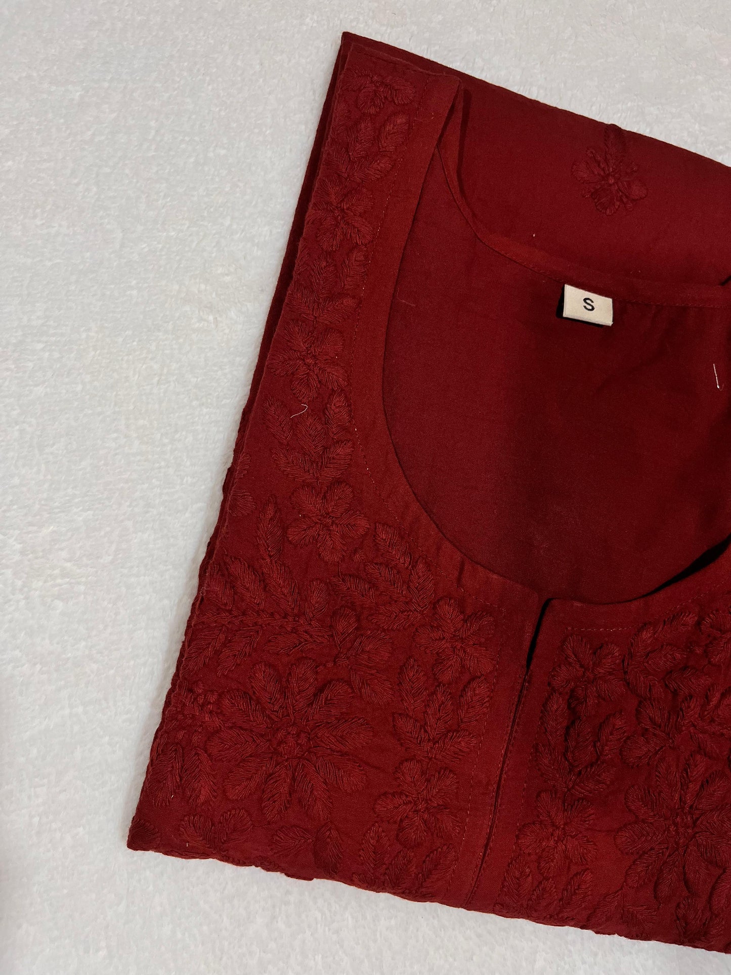 Sangam Brown Short Cotton Kurta