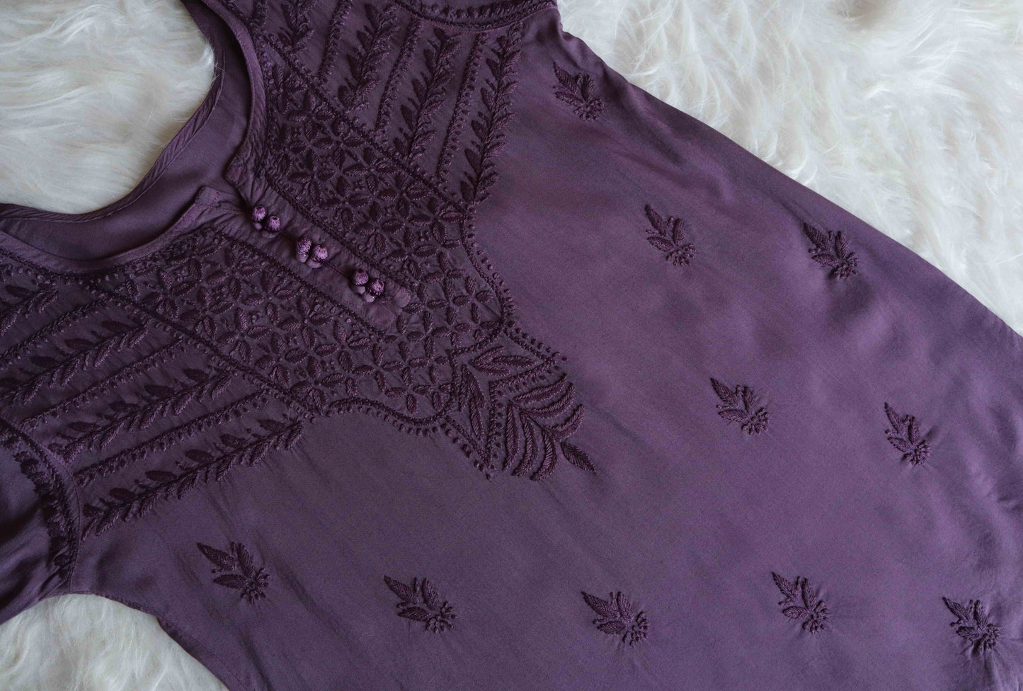 sarang Smoky Purple short top