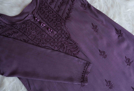 sarang Smoky Purple short top