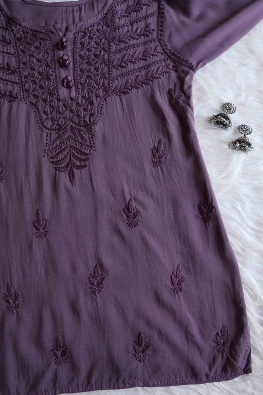 sarang Smoky Purple short top