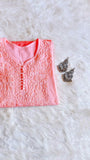Sangam Pastel Peach short kurta
