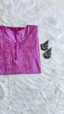 Sangam Burgundy Pink short kurta