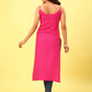 Nazakat Rayon Pink Kurta