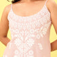 Nazakat light Pink Rayon Long Kurta