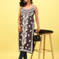 Nazakat brown rayon kurta