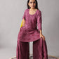 roohani Smoky Purple rayon Garara set