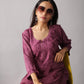 roohani Smoky Purple rayon Garara set