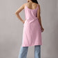 Kalindi Baby Pink Sleeveless Straight Kurta