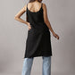 Kalindi Black Sleeveless Straight Kurta