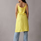 Kalindi Pastel Yellow Sleeveless Straight Kurta