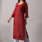 rivayat Maroon Viscose Georgette kurta