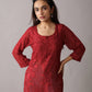 rivayat Maroon Viscose Georgette kurta