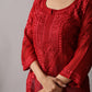 rivayat Maroon Viscose Georgette kurta