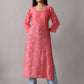 rivayat rose brown viscose georgette kurta